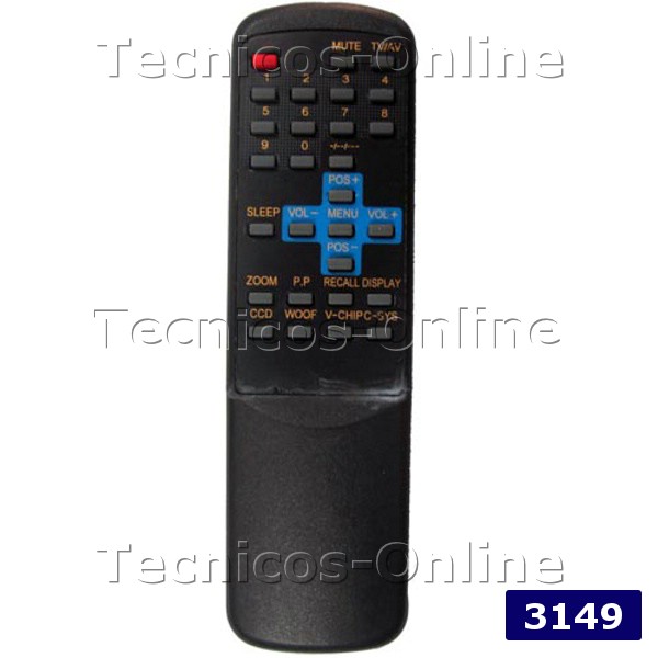 3149 Control Remoto TV DURABRAND TOP HOUSE