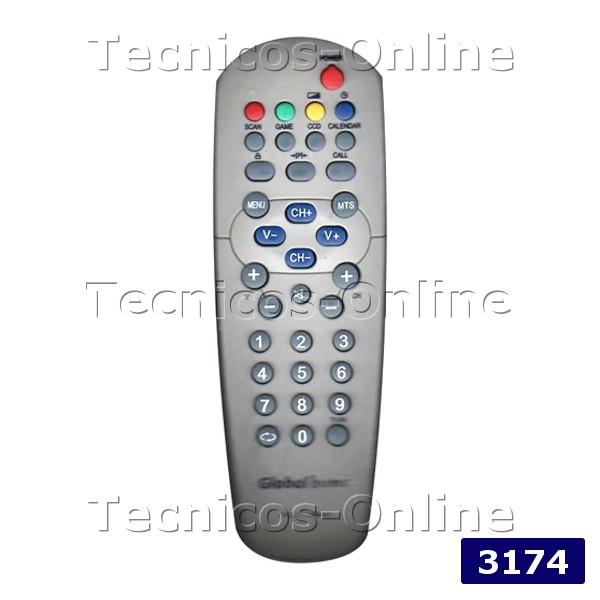 3174 Control Remoto TV GLOBAL HOME GOLDSTAR