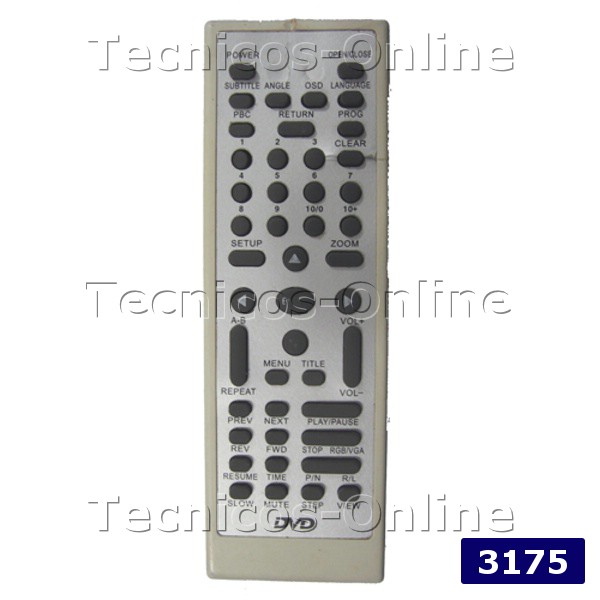 3175 Control Remoto DVD VARIAS MARCAS
