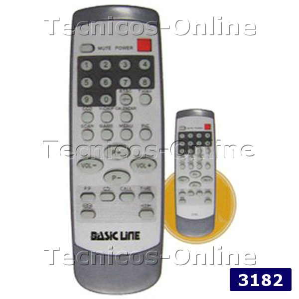 3182 CONTROL REMOTO TV PHILCO