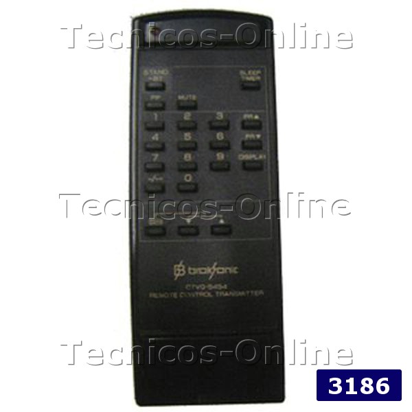 3186 Control Remoto TV BROKSONIC
