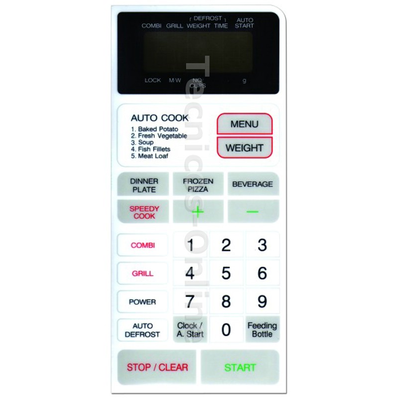3225 Membrana-Frente de Microondas VARIOS MODELOS MD142 KOR-381M