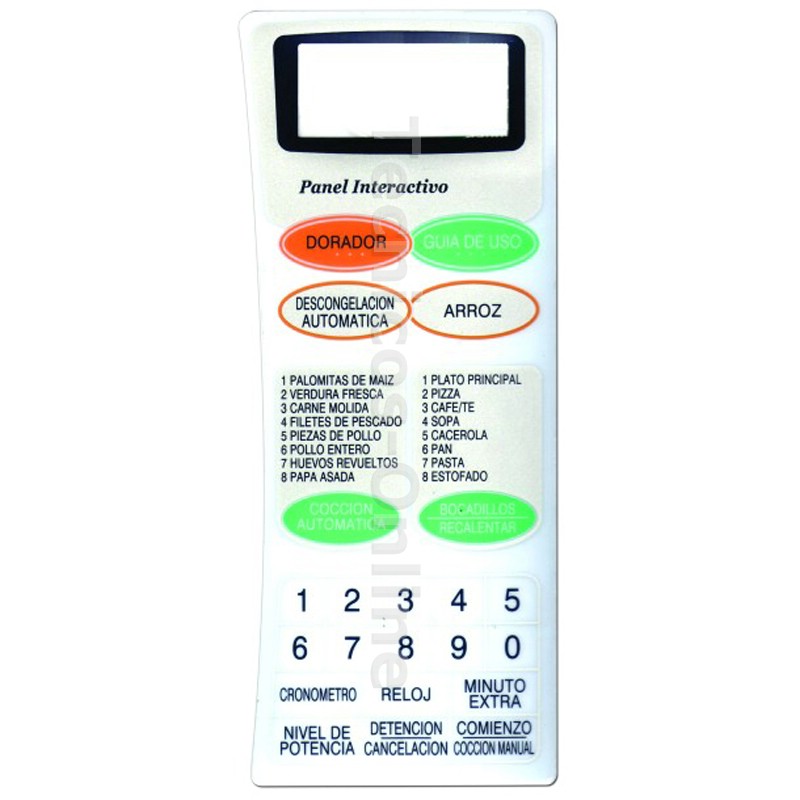 3234 Membrana-Frente de Microondas MD154 SHARP FB152