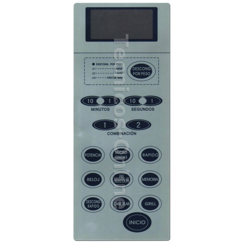 3319 Membrana-Frente de Microondas MD200 30L SMEG WD90023QS