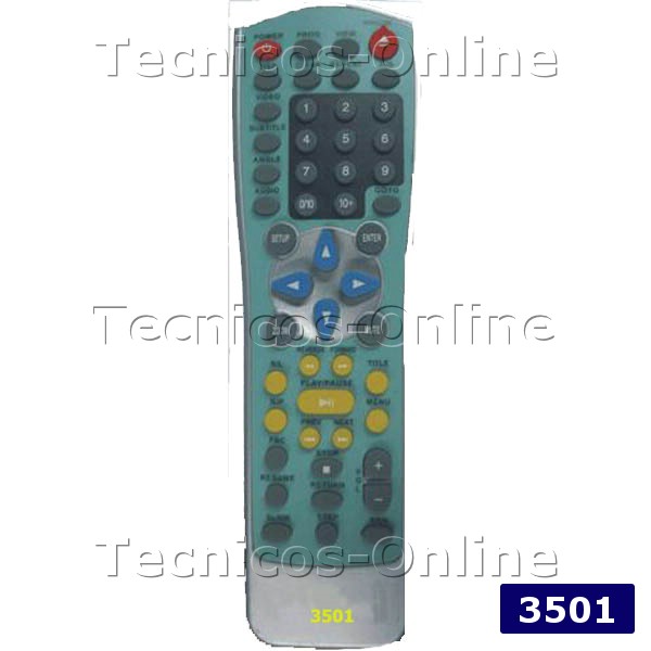 3501 Control Remoto DVD NATIONAL