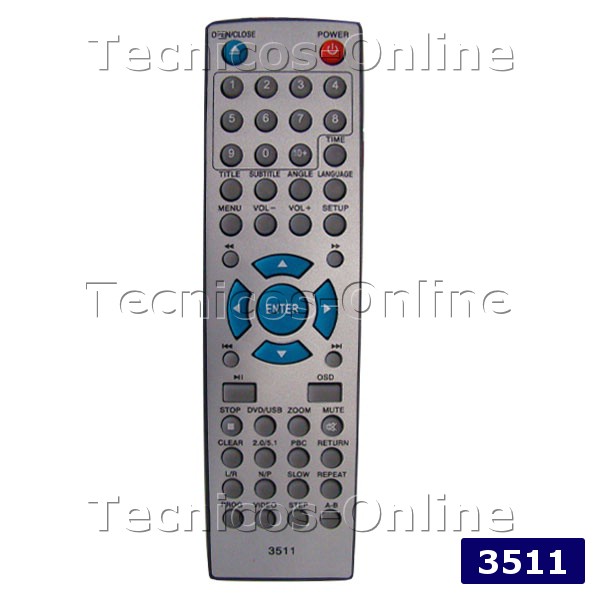 3511 Control Remoto DVD RANSER