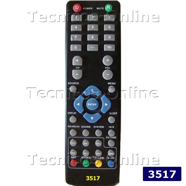 3517 Control Remoto TV LCD XION