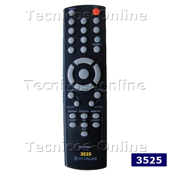 3525 CONTROL REMOTO TV HITACHI RCA