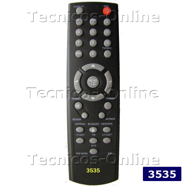 3535 CONTROL REMOTO TV RCA HITACHI