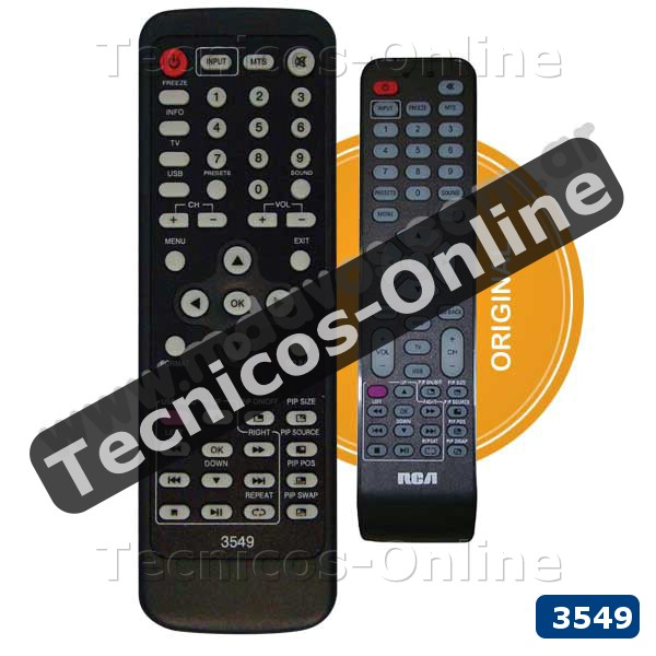 3549 Control Remoto TV LCD RCA