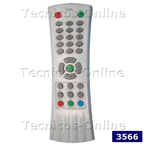 3566 Control Remoto TV SLIM BGH TCL