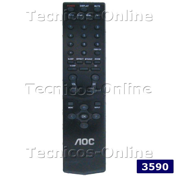 3590 Control Remoto LCD AOC