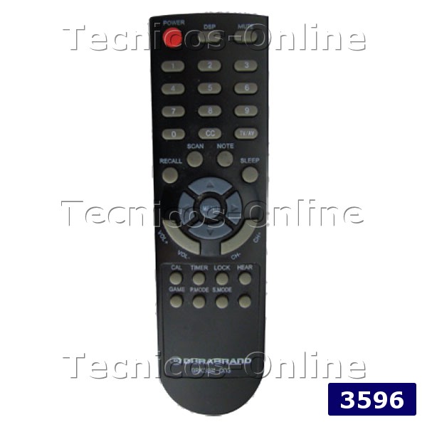 3596 Control Remoto TV DURABRAND GRK38M-C03
