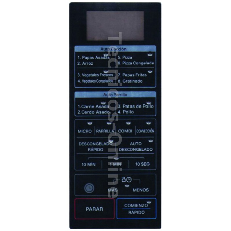 3618 Membrana Frente de Microondas MD236 LG CON LED MC7646V