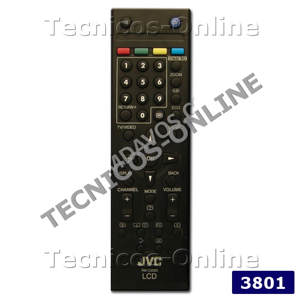3801 Control Remoto LCD JVC