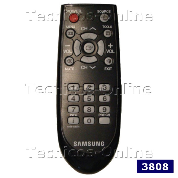 3808 Control Remoto TV SAMSUNG BN59-00907A