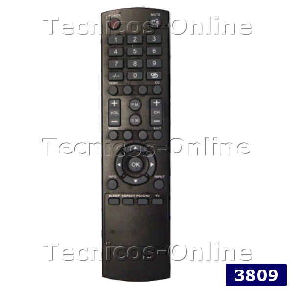 3809 Control Remoto LCD AKAI