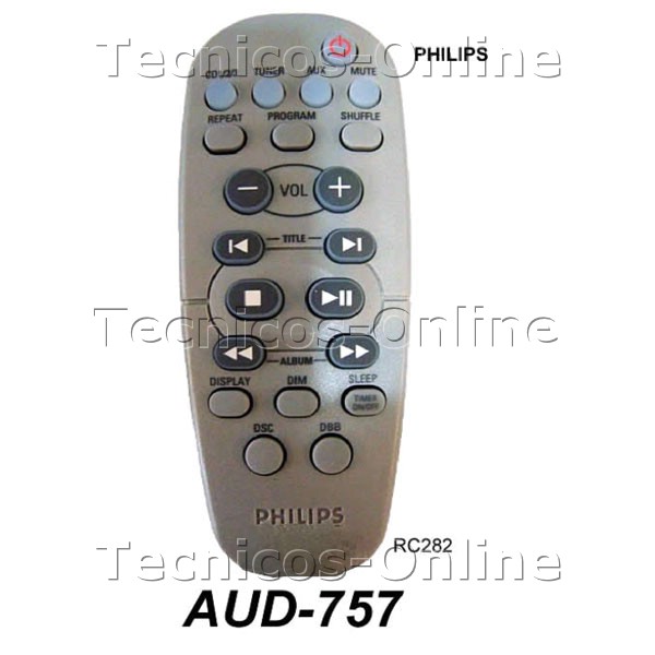 AUD-757 Control Remoto RC282 PHILIPS Audio