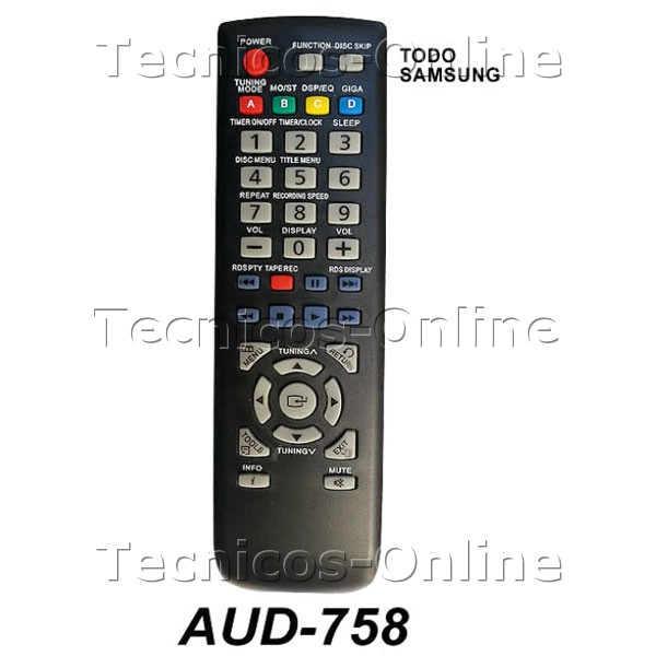 AUD-758 Control Remoto SAMSUNG Audio