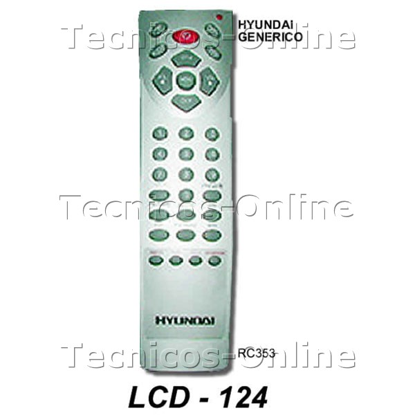 3115 LCD-124 Control Remoto TV LCD  HYUNDAI