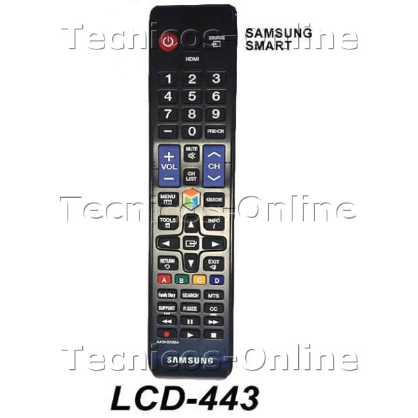 LCD-443 Control Remoto TV LCD SAMSUNG SMART