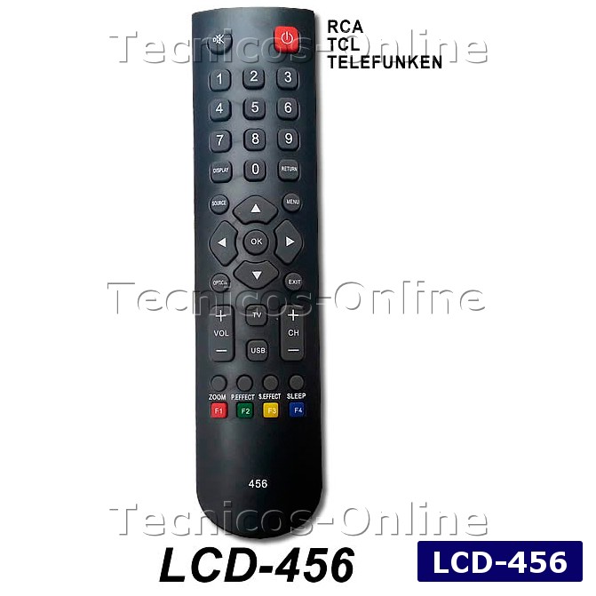 LCD-456 Control Remoto LCD RCA TCL TELEFUNKEN