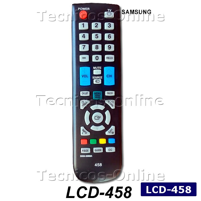 LCD-458 Control Remoto LCD SAMSUNG